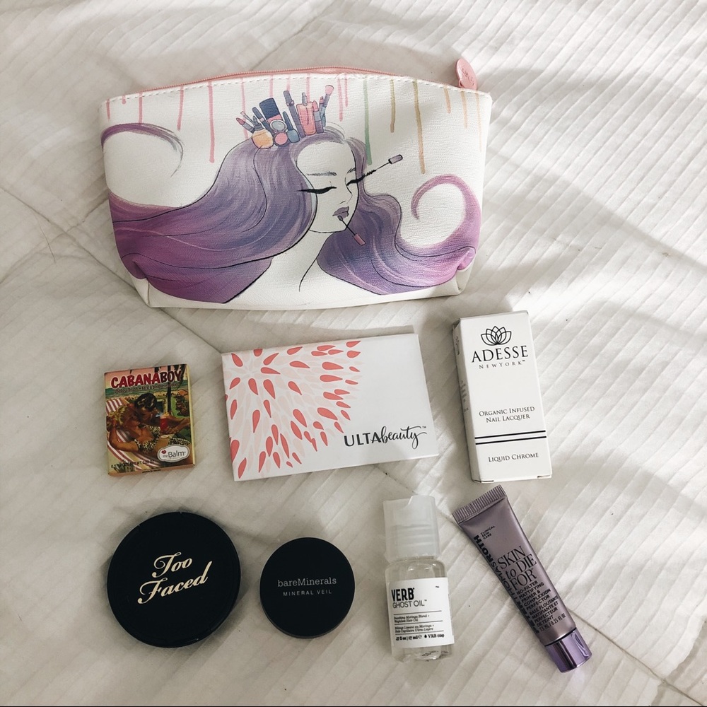 Makeup Bag w/ items